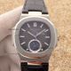 Patek Philippe Nautilus 40mm Copy Watch - Black Leather Strap (8)_th.jpg